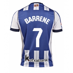 Real Sociedad Ander Barrenetxea #7 Hjemmedrakt 2025-26 Kortermet