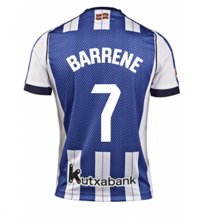 Real Sociedad Ander Barrenetxea #7 Hjemmedrakt 2025-26 Kortermet