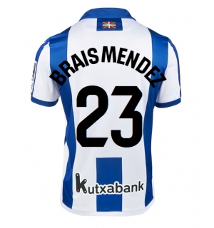 Real Sociedad Brais Mendez #23 Hjemmedrakt 2024-25 Kortermet