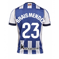 Real Sociedad Brais Mendez #23 Hjemmedrakt 2025-26 Kortermet
