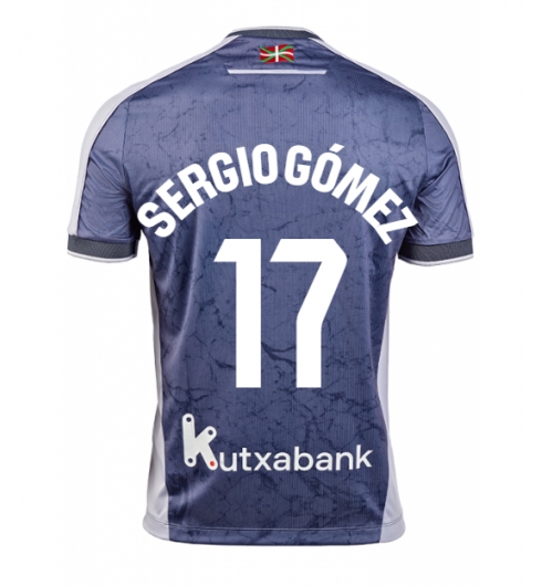 Real Sociedad Sergio Gomez #17 Bortedrakt 2025-26 Kortermet Real Sociedad Sergio Gomez #17 Bortedrakt 2025-26 Kortermet