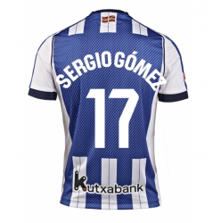 Real Sociedad Sergio Gomez #17 Hjemmedrakt 2025-26 Kortermet