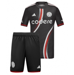 River Plate Tredjedraktsett Barn 2024-25 Kortermet (+ Korte bukser)