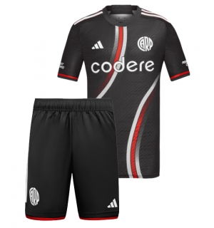 River Plate Tredjedraktsett Barn 2024-25 Kortermet (+ Korte bukser)