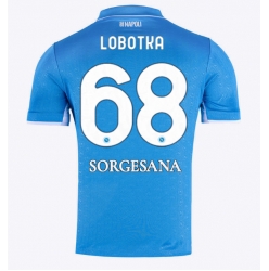 SSC Napoli Stanislav Lobotka #68 Hjemmedrakt 2024-25 Kortermet