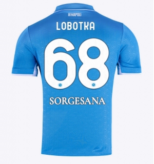 SSC Napoli Stanislav Lobotka #68 Hjemmedrakt 2024-25 Kortermet
