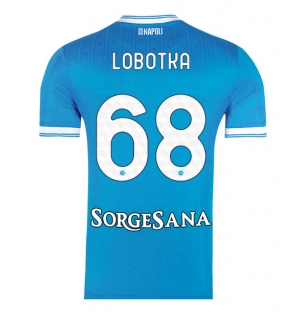 SSC Napoli Stanislav Lobotka #68 Hjemmedrakt 2025-26 Kortermet