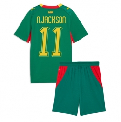 Senegal Nicolas Jackson #11 Bortedraktsett Barn VM 2026 Kortermet (+ Korte bukser)