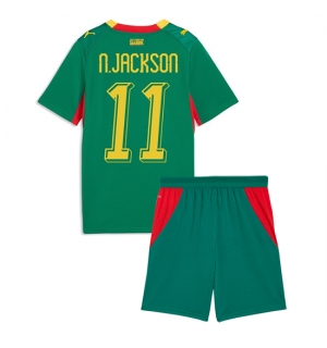 Senegal Nicolas Jackson #11 Bortedraktsett Barn VM 2026 Kortermet (+ Korte bukser)