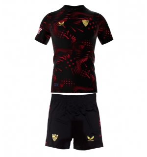Sevilla Tredjedraktsett Barn 2024-25 Kortermet (+ Korte bukser)