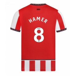 Sheffield United Gustavo Hamer #8 Hjemmedrakt 2025-26 Kortermet