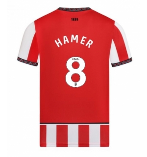Sheffield United Gustavo Hamer #8 Hjemmedrakt 2025-26 Kortermet