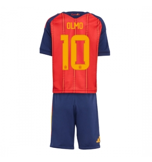 Spania Dani Olmo #10 Hjemmedraktsett Barn VM 2026 Kortermet (+ Korte bukser)