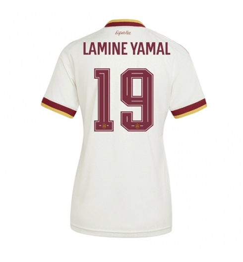 Spania Lamine Yamal #19 Bortedrakt Dame VM 2026 Kortermet Spania Lamine Yamal #19 Bortedrakt Dame VM 2026 Kortermet