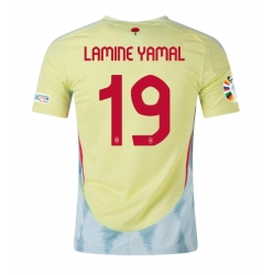 Spania Lamine Yamal #19 Bortedrakt EM 2024 Kortermet