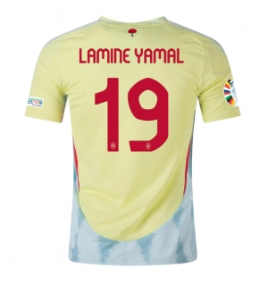 Spania Lamine Yamal #19 Bortedrakt EM 2024 Kortermet