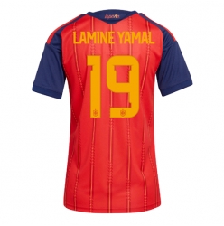 Spania Lamine Yamal #19 Hjemmedrakt Dame VM 2026 Kortermet