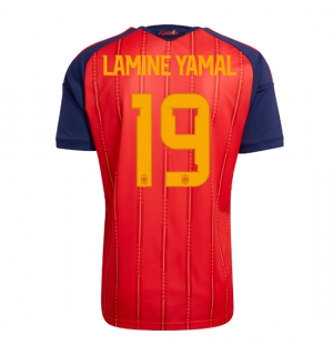 Spania Lamine Yamal #19 Hjemmedrakt VM 2026 Kortermet