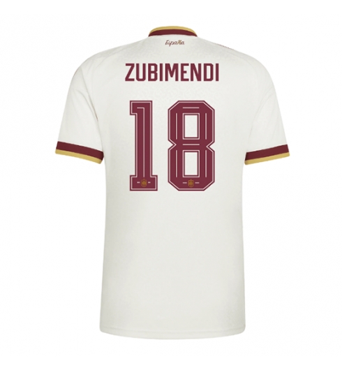 Spania Martin Zubimendi #18 Bortedrakt VM 2026 Kortermet Spania Martin Zubimendi #18 Bortedrakt VM 2026 Kortermet