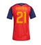 Spania Mikel Oyarzabal #21 Hjemmedrakt Dame VM 2026 Kortermet Spania Mikel Oyarzabal #21 Hjemmedrakt Dame VM 2026 Kortermet