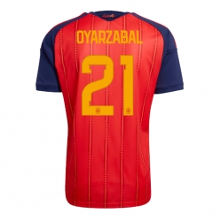 Spania Mikel Oyarzabal #21 Hjemmedrakt VM 2026 Kortermet