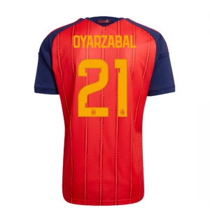 Spania Mikel Oyarzabal #21 Hjemmedrakt VM 2026 Kortermet