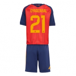Spania Mikel Oyarzabal #21 Hjemmedraktsett Barn VM 2026 Kortermet (+ Korte bukser)