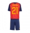 Spania Mikel Oyarzabal #21 Hjemmedraktsett Barn VM 2026 Kortermet (+ Korte bukser)