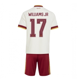 Spania Nico Williams #17 Bortedraktsett Barn VM 2026 Kortermet (+ Korte bukser)