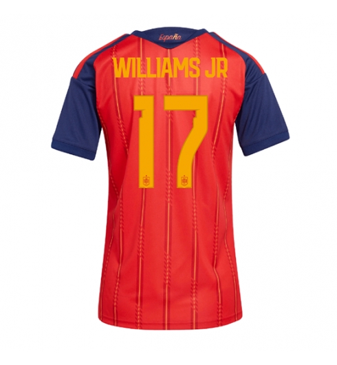 Spania Nico Williams #17 Hjemmedrakt Dame VM 2026 Kortermet Spania Nico Williams #17 Hjemmedrakt Dame VM 2026 Kortermet