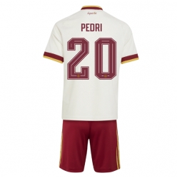 Spania Pedri Gonzalez #20 Bortedraktsett Barn VM 2026 Kortermet (+ Korte bukser)