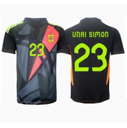 Spania Unai Simon #23 Keeper Bortedrakt EM 2024 Kortermet