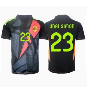 Spania Unai Simon #23 Keeper Bortedrakt EM 2024 Kortermet