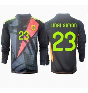 Spania Unai Simon #23 Keeper Bortedrakt EM 2024 Langermet