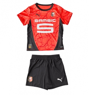 Stade Rennais Hjemmedraktsett Barn 2024-25 Kortermet (+ Korte bukser)
