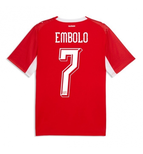 Sveits Breel Embolo #7 Hjemmedrakt VM 2026 Kortermet Sveits Breel Embolo #7 Hjemmedrakt VM 2026 Kortermet