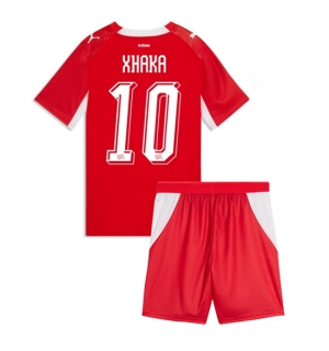Sveits Granit Xhaka #10 Hjemmedraktsett Barn VM 2026 Kortermet (+ Korte bukser)