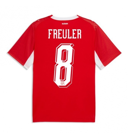 Sveits Remo Freuler #8 Hjemmedrakt VM 2026 Kortermet Sveits Remo Freuler #8 Hjemmedrakt VM 2026 Kortermet