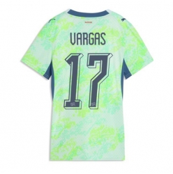 Sveits Ruben Vargas #17 Bortedrakt Dame VM 2026 Kortermet