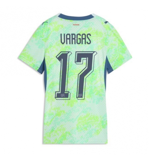 Sveits Ruben Vargas #17 Bortedrakt Dame VM 2026 Kortermet Sveits Ruben Vargas #17 Bortedrakt Dame VM 2026 Kortermet