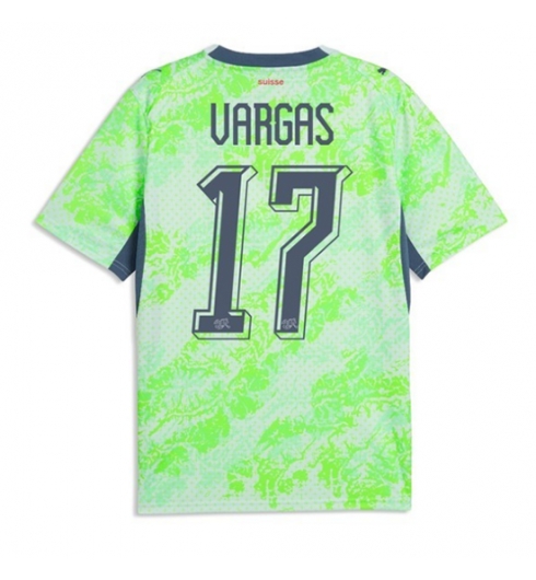 Sveits Ruben Vargas #17 Bortedrakt VM 2026 Kortermet Sveits Ruben Vargas #17 Bortedrakt VM 2026 Kortermet