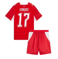 Sveits Ruben Vargas #17 Hjemmedraktsett Barn VM 2026 Kortermet (+ Korte bukser)