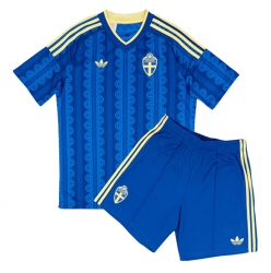 Sverige Bortedraktsett Barn VM 2026 Kortermet (+ Korte bukser)
