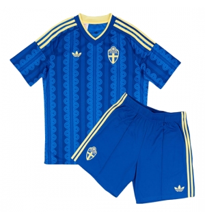 Sverige Bortedraktsett Barn VM 2026 Kortermet (+ Korte bukser)