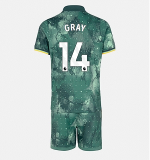 Tottenham Hotspur Archie Gray #14 Tredjedraktsett Barn 2024-25 Kortermet (+ Korte bukser)