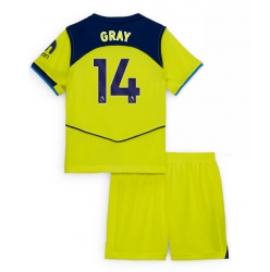 Tottenham Hotspur Archie Gray #14 Tredjedraktsett Barn 2025-26 Kortermet (+ Korte bukser)