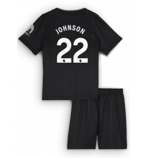 Tottenham Hotspur Brennan Johnson #22 Bortedraktsett Barn 2025-26 Kortermet (+ Korte bukser)