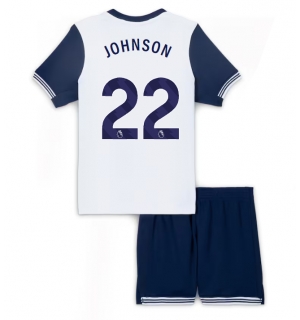Tottenham Hotspur Brennan Johnson #22 Hjemmedraktsett Barn 2024-25 Kortermet (+ Korte bukser)