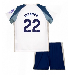 Tottenham Hotspur Brennan Johnson #22 Hjemmedraktsett Barn 2025-26 Kortermet (+ Korte bukser)