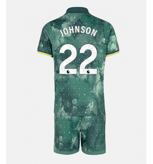 Tottenham Hotspur Brennan Johnson #22 Tredjedraktsett Barn 2024-25 Kortermet (+ Korte bukser)